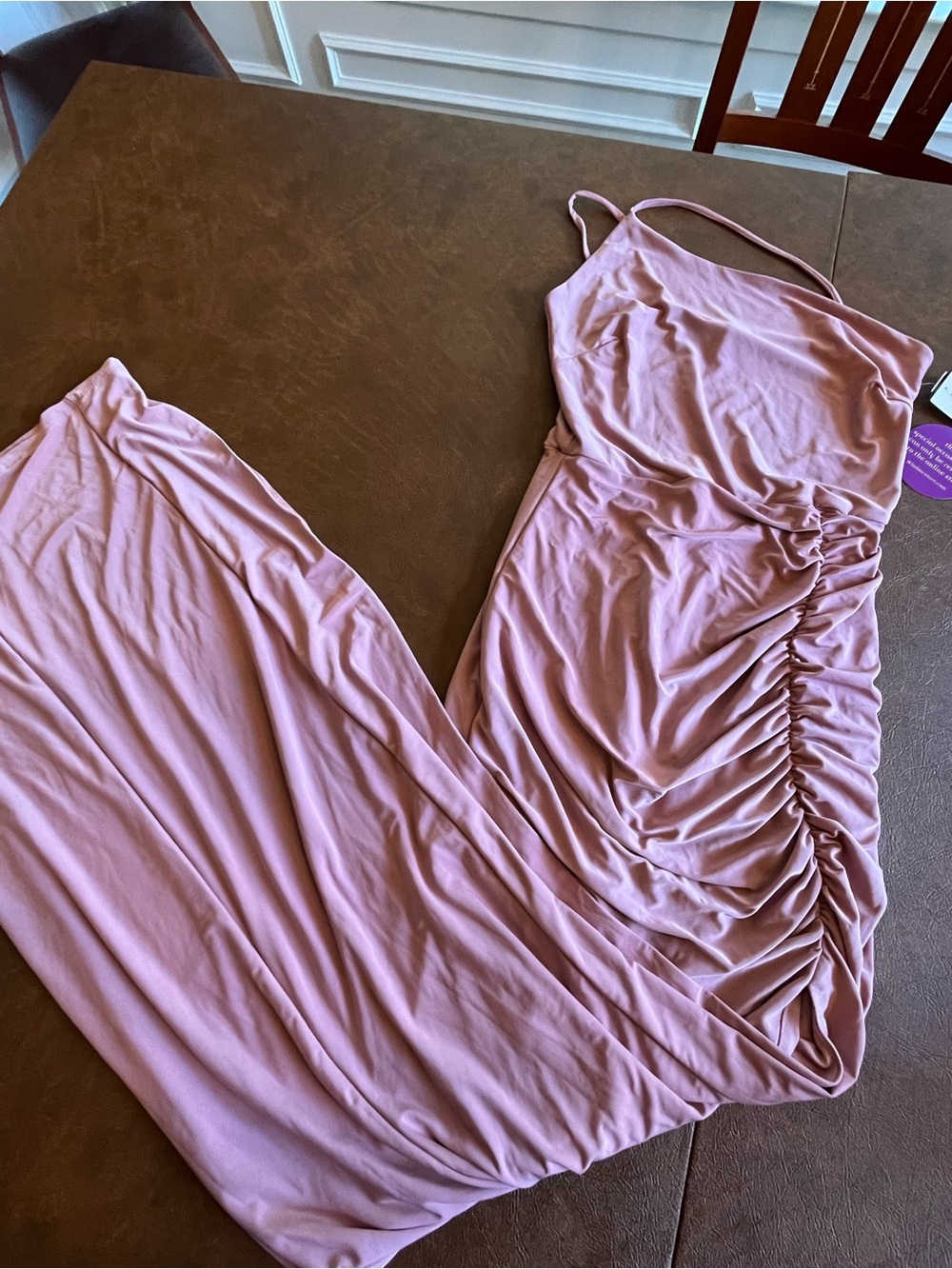 Elegant Formal Wear Pink/Mauve One Shoulder Dress